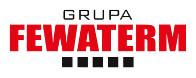 logo's gf with black and red text